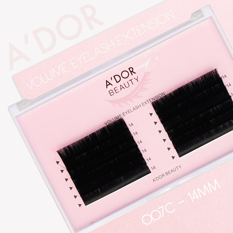 A’dor Beauty Volume Eyelash Extension 0.07C - 14MM - DTK Nail Supply