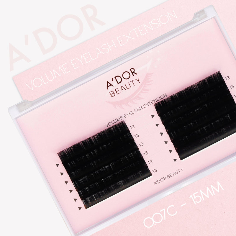 A’dor Beauty Volume Eyelash Extension 0.07C - 15MM - DTK Nail Supply