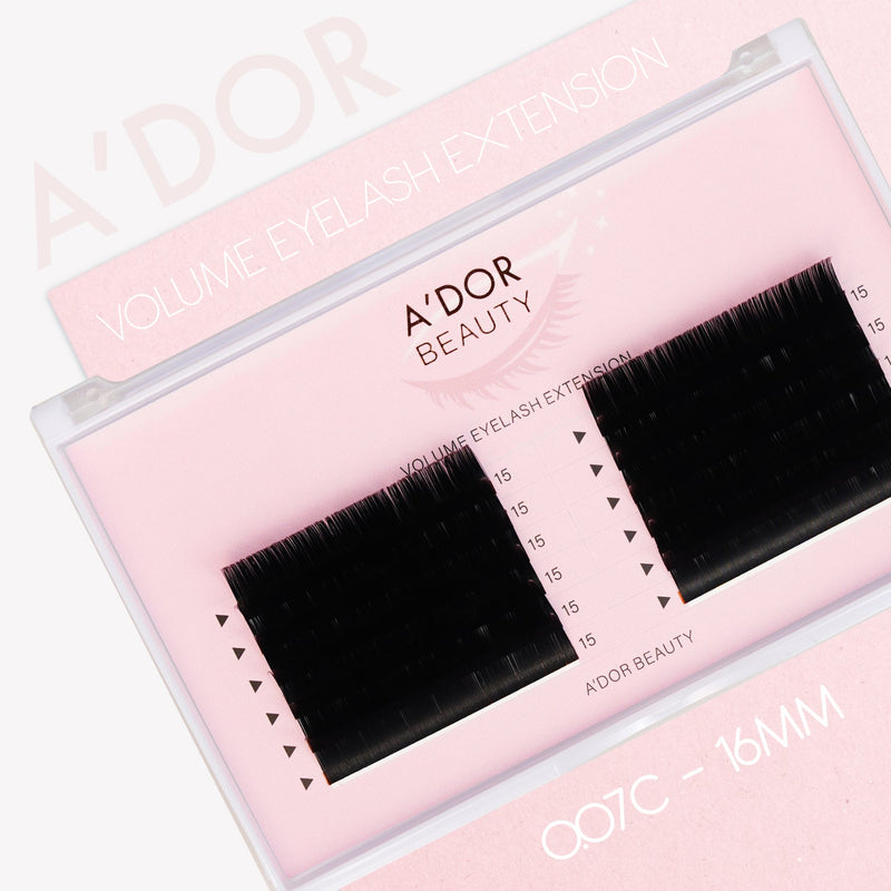 A’dor Beauty Volume Eyelash Extension 0.07C - 16MM - DTK Nail Supply