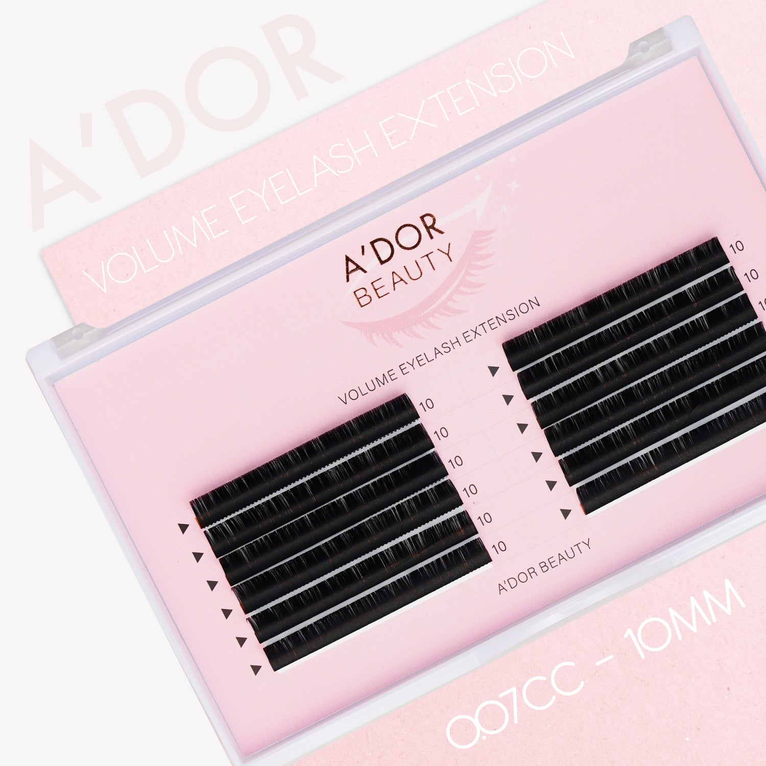 A’dor Beauty Volume Eyelash Extension 0.07CC - 10MM - DTK Nail Supply