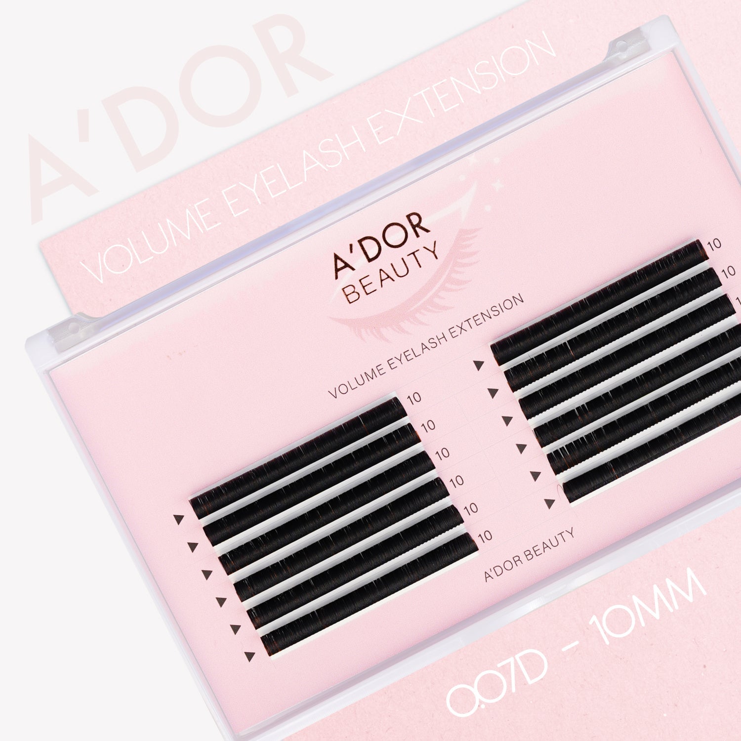 A’dor Beauty Volume Eyelash Extension 0.07D - 10MM - DTK Nail Supply