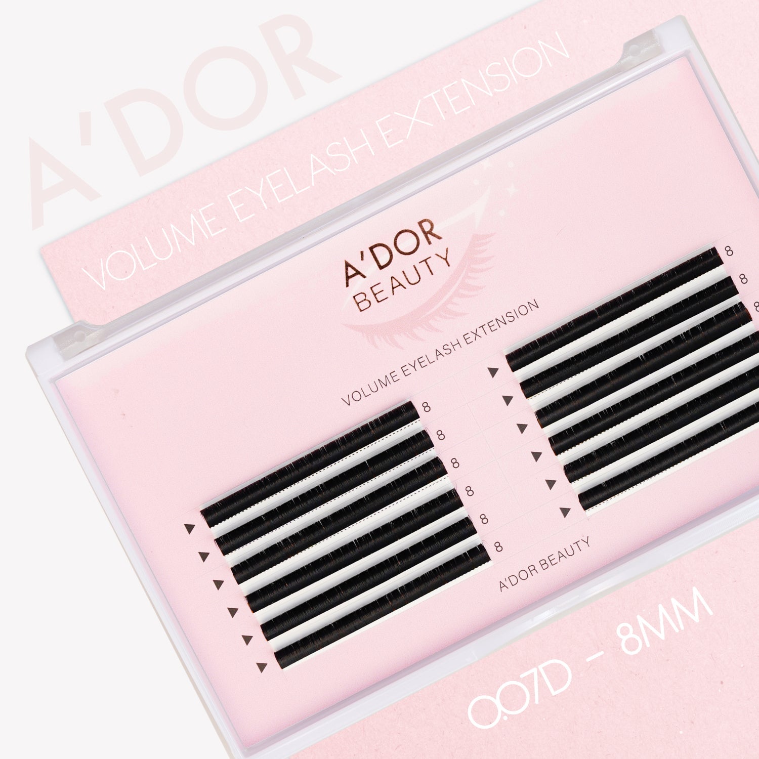 A’dor Beauty Volume Eyelash Extension 0.07D - 8MM - DTK Nail Supply