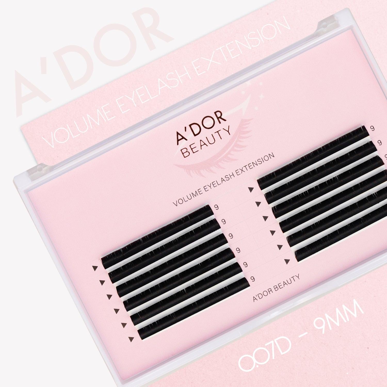 A’dor Beauty Volume Eyelash Extension 0.07D - 9MM - DTK Nail Supply