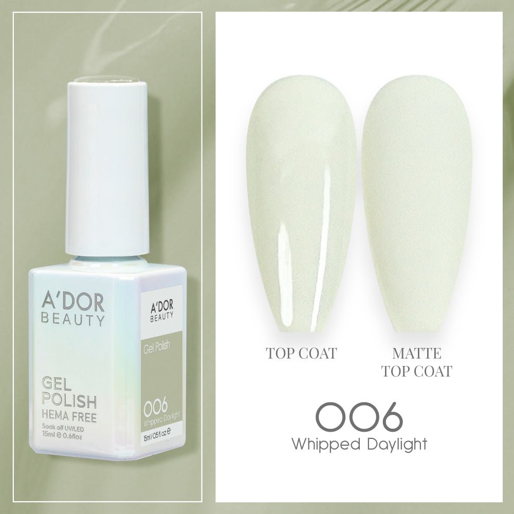 A'DOR HEMA - Free Gel Polish - 006 - Whipped Daylight - 0.6 oz - DTK Nail Supply
