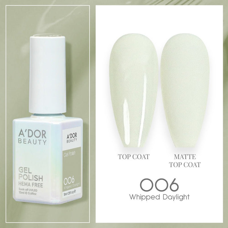 A'DOR HEMA - Free Gel Polish - 006 - Whipped Daylight - 0.6 oz - DTK Nail Supply