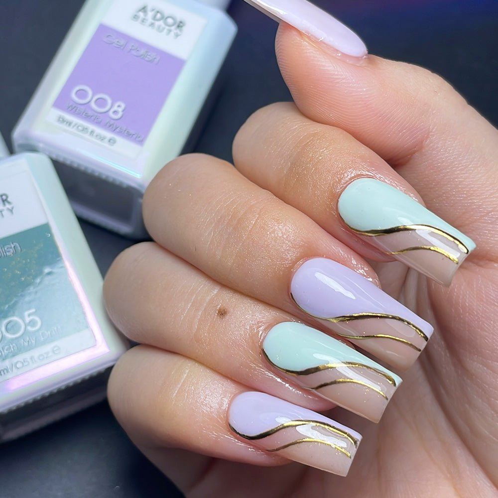 A'DOR HEMA-Free Gel Polish 008 Wisteria Mysteria — Vegan 0.6 oz - DTK Nail Supply