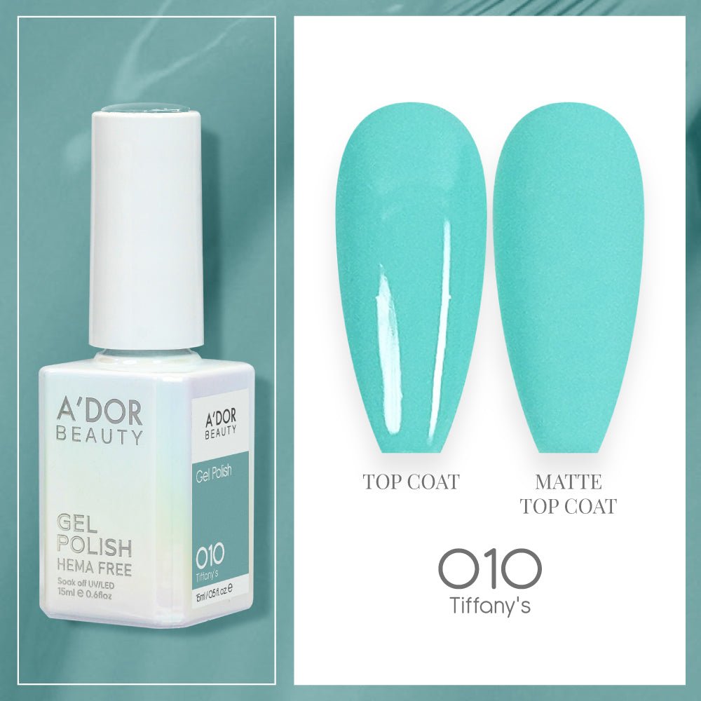 A'DOR HEMA - Free Gel Polish - 010 - Tiffany's - 0.6 oz - DTK Nail Supply