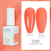 A'DOR HEMA-Free Gel Polish 029 Orange You Wild — Vegan 0.6 oz - DTK Nail Supply