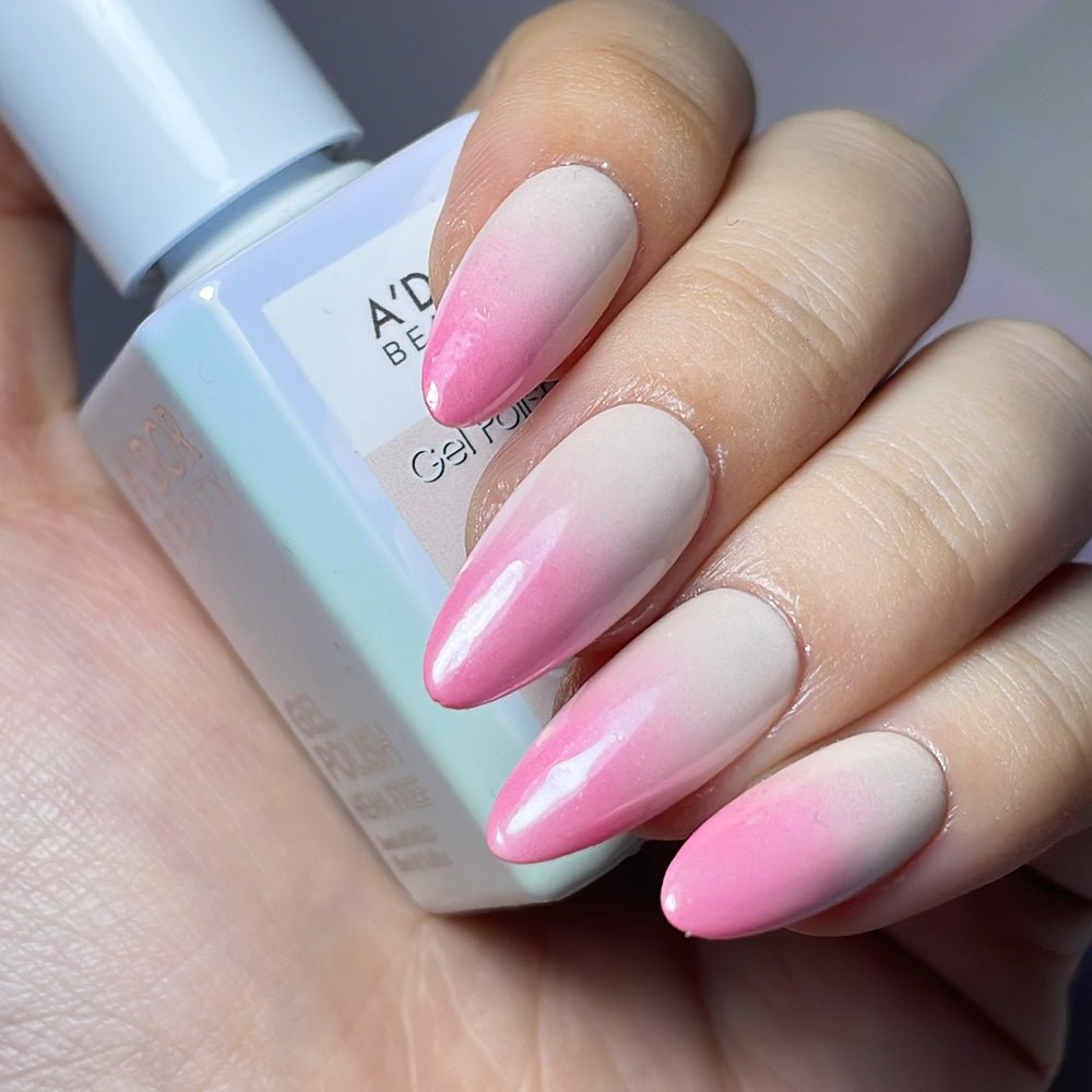 A'DOR HEMA - Free Gel Polish - 033 - Pink - a - boo - 0.6 oz - DTK Nail Supply
