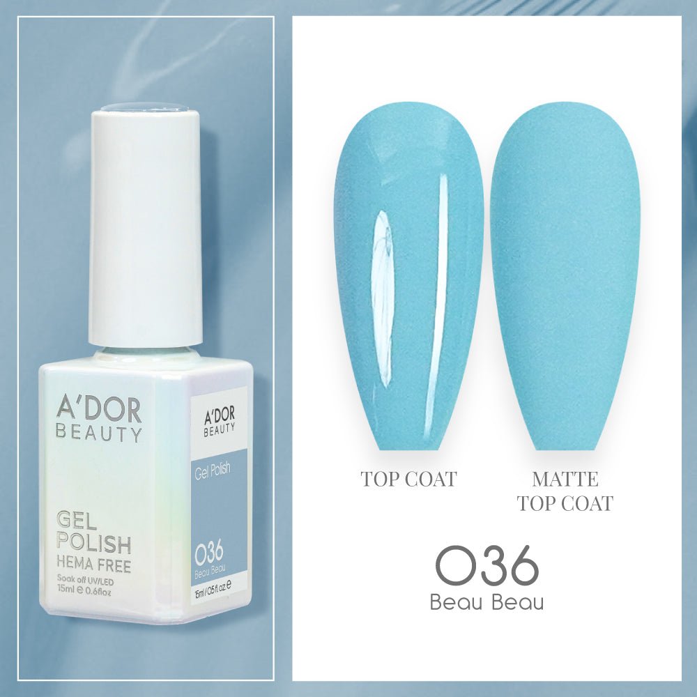 A'DOR HEMA - Free Gel Polish - 036 - Beau Beau - 0.6 oz - DTK Nail Supply