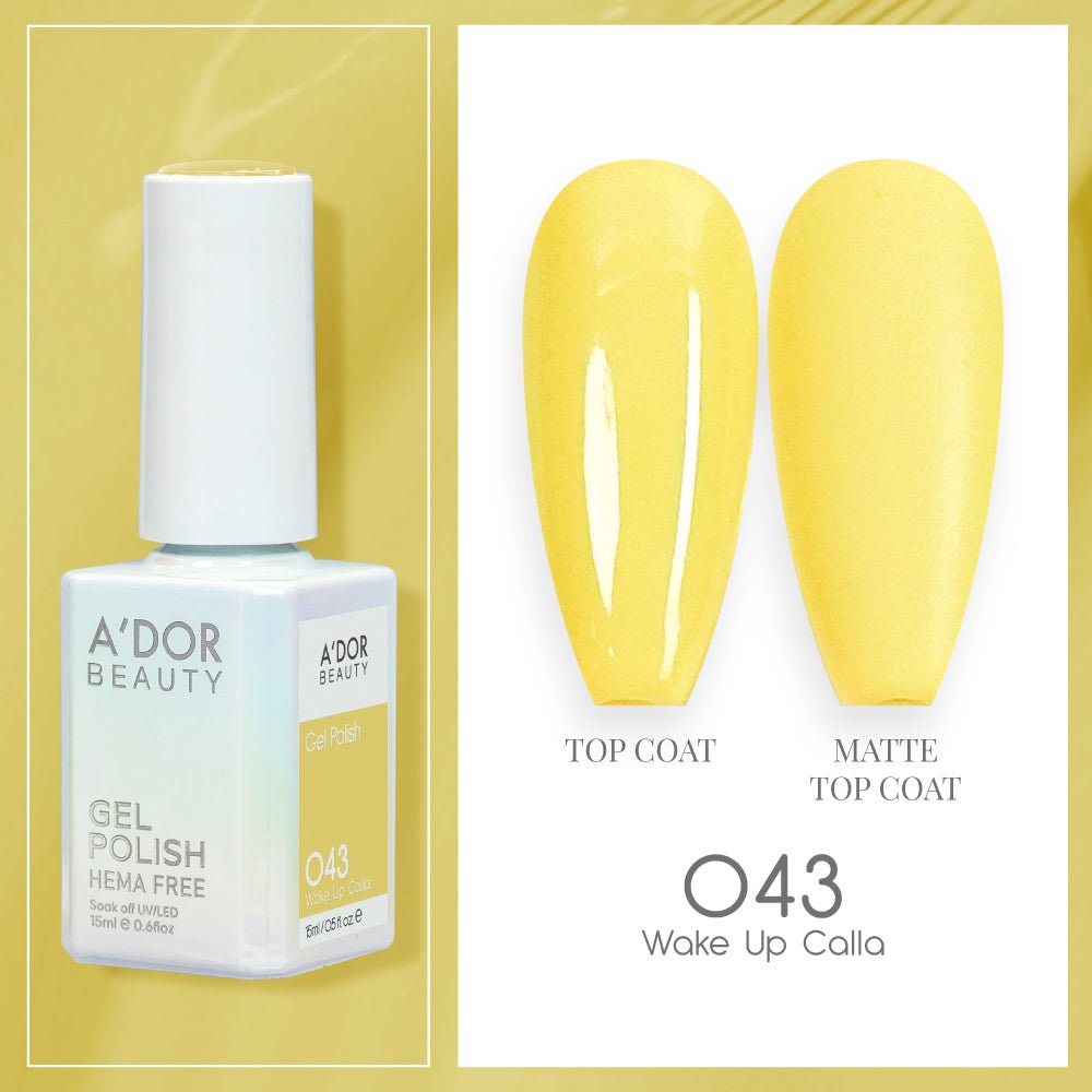 A'DOR HEMA - Free Gel Polish - 043 - Wake Up Calla - 0.6 oz - DTK Nail Supply