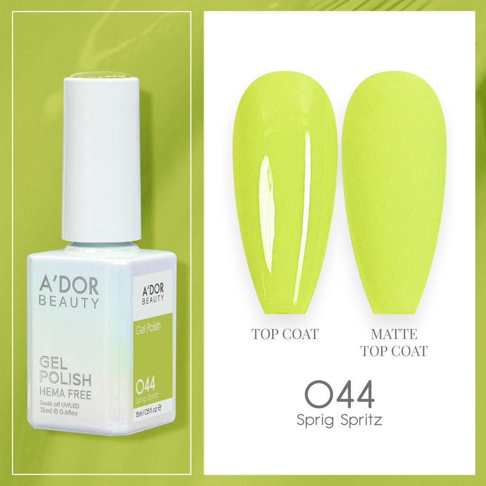 A'DOR HEMA - Free Gel Polish - 044 - Sprig Spritz - 0.6 oz - DTK Nail Supply