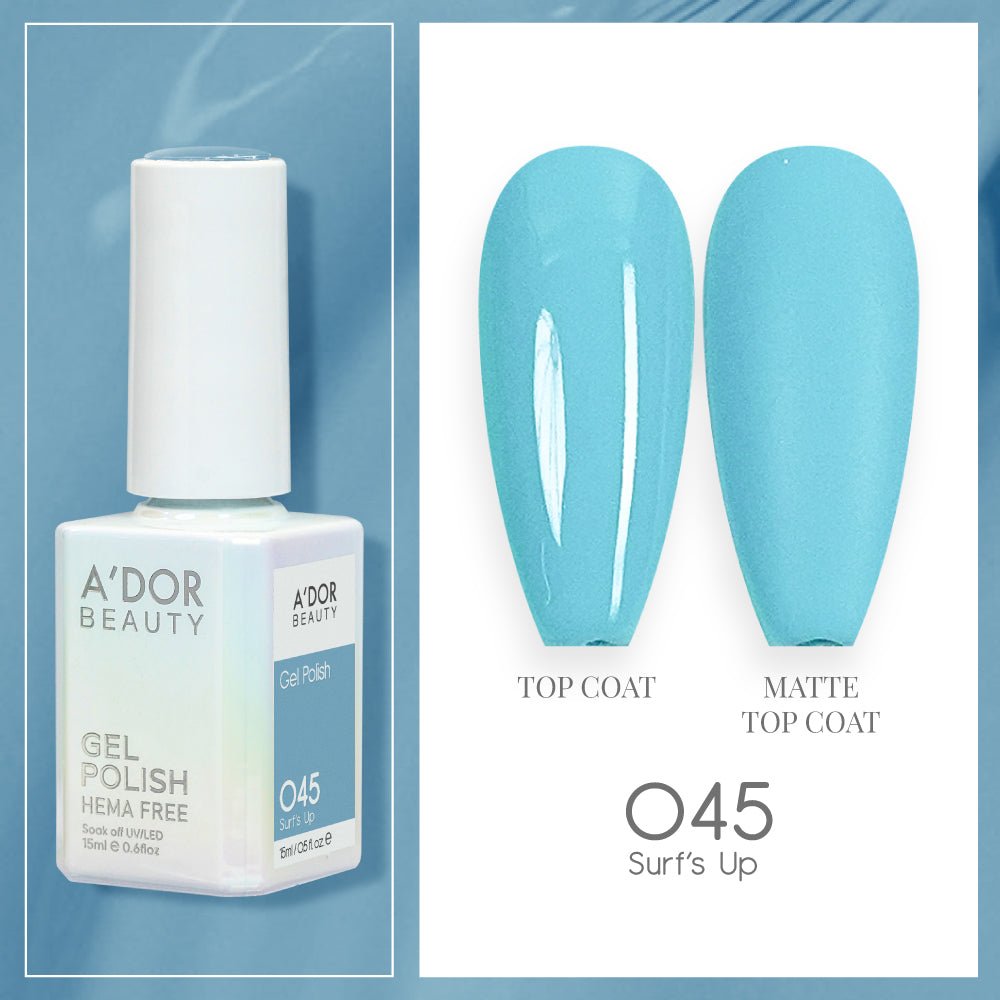 A'DOR HEMA - Free Gel Polish - 045 - Surf's Up - 0.6 oz - DTK Nail Supply