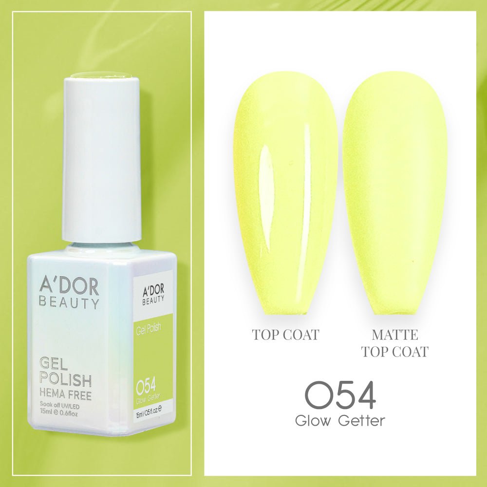 A'DOR HEMA - Free Gel Polish - 054 - Glow Getter - 0.6 oz - DTK Nail Supply