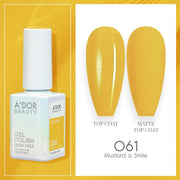 A'DOR HEMA-Free Gel Polish 061 Mustard a Smile — Vegan 0.6 oz - DTK Nail Supply