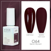 A'DOR HEMA-Free Gel Polish 064 Merlot Moment — Vegan 0.6 oz - DTK Nail Supply