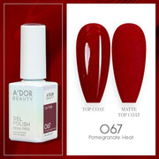 A'DOR HEMA - Free Gel Polish - 067 - Pomegranate Heat - 0.6 oz - DTK Nail Supply
