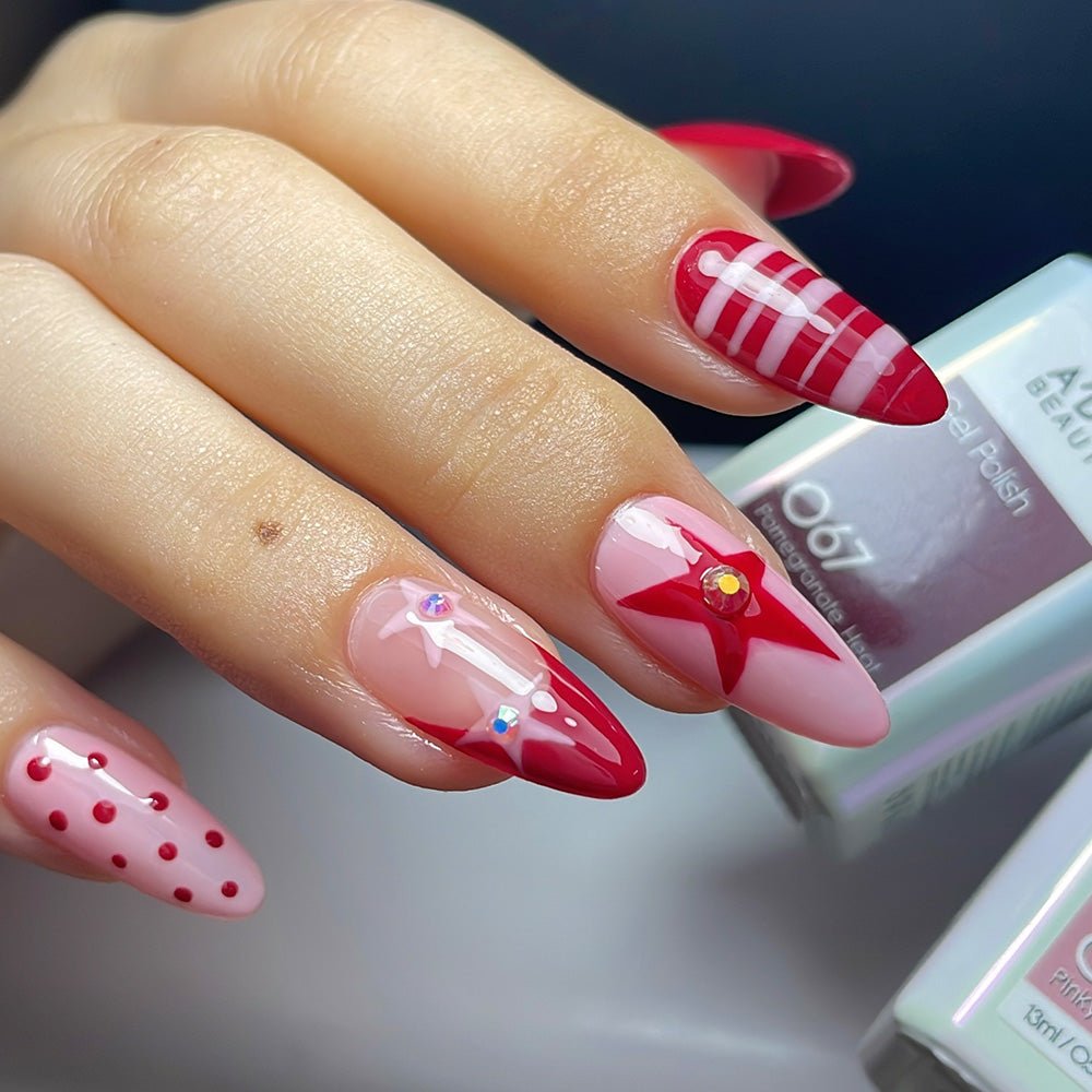A'DOR HEMA - Free Gel Polish - 067 - Pomegranate Heat - 0.6 oz - DTK Nail Supply