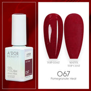 A'DOR HEMA-Free Gel Polish 067 Pomegranate Heat — Vegan 0.6 oz - DTK Nail Supply