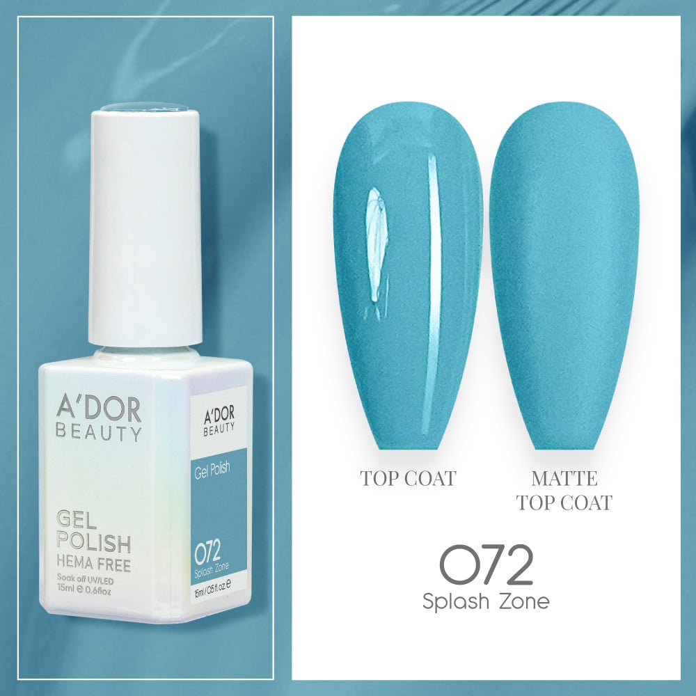 A'DOR HEMA - Free Gel Polish - 072 - Splash Zone - 0.6 oz - DTK Nail Supply