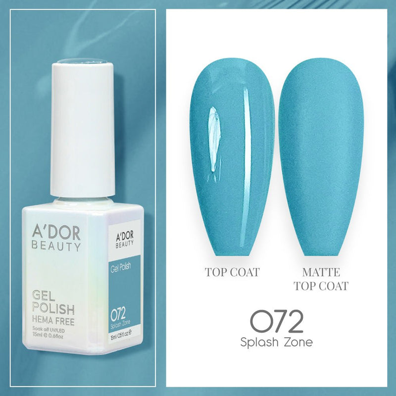 A'DOR HEMA - Free Gel Polish - 072 - Splash Zone - 0.6 oz - DTK Nail Supply