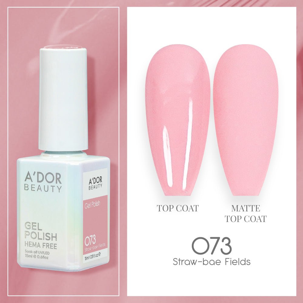 A'DOR HEMA - Free Gel Polish - 073 - Straw - bae Fields - 0.6 oz - DTK Nail Supply