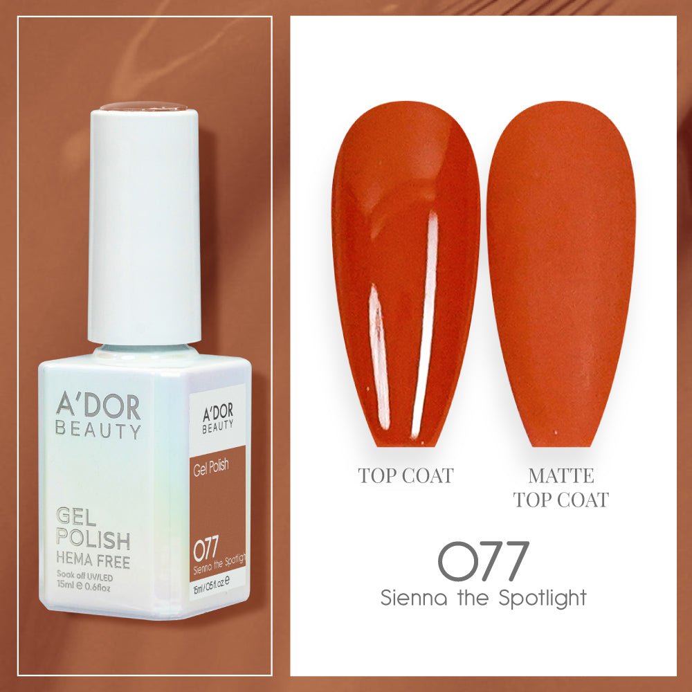 A'DOR HEMA - Free Gel Polish - 077 - Siena the Spotlight - 0.6 oz - DTK Nail Supply