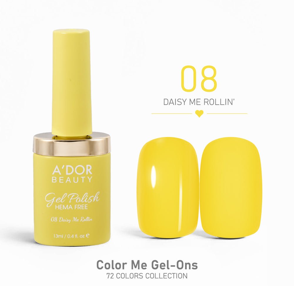 A'DOR HEMA - Free Gel Polish - 08 - Daisy Me Rollin' - 0.4 oz - Color Me Gel - Ons Collection - DTK Nail Supply