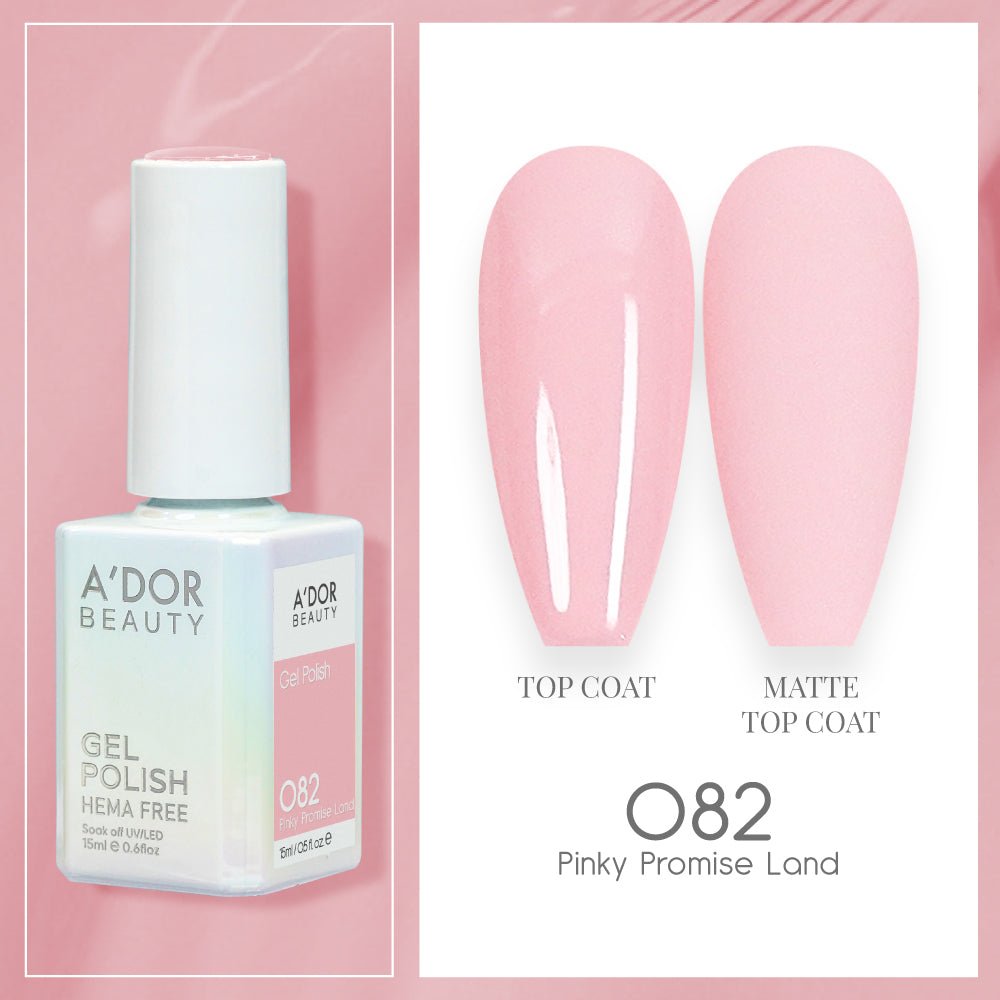 A'DOR HEMA - Free Gel Polish - 082 - Pinky Promise Land - 0.6 oz - DTK Nail Supply