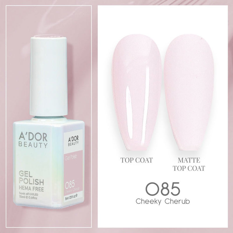 A'DOR HEMA - Free Gel Polish - 085 - Chekky Cherub - 0.6 oz - DTK Nail Supply