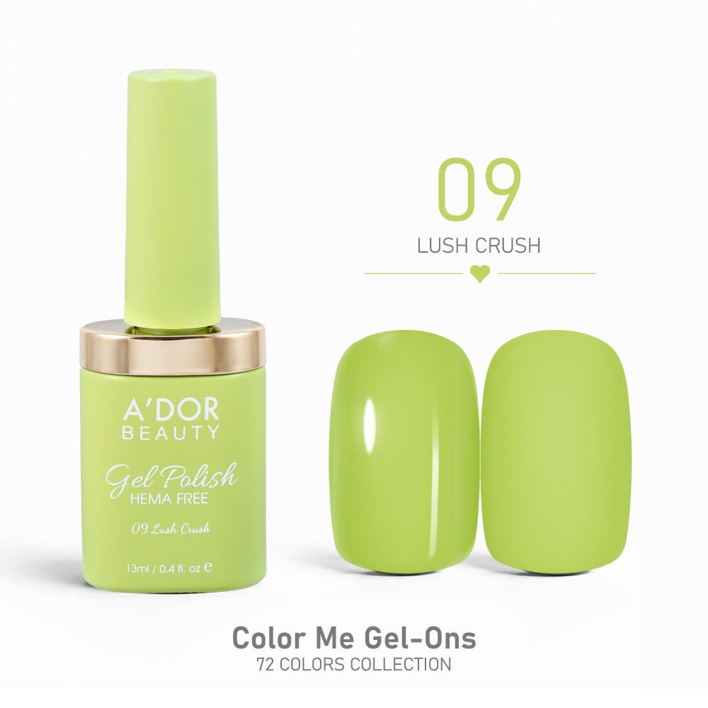 A'DOR HEMA - Free Gel Polish - 09 - Lush Crush - 0.4 oz - Color Me Gel - Ons Collection - DTK Nail Supply