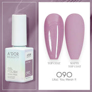 A'DOR HEMA - Free Gel Polish - 090 - Lilac You Mean It - 0.6 oz - DTK Nail Supply