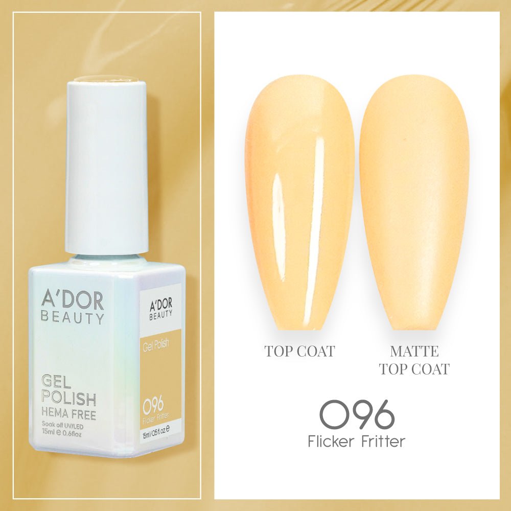 A'DOR HEMA - Free Gel Polish - 096 - Flicker Fritter - 0.6 oz - DTK Nail Supply