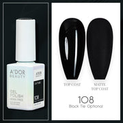A'DOR HEMA - Free Gel Polish - 108 - Black Tie Optional - 0.6 oz - DTK Nail Supply