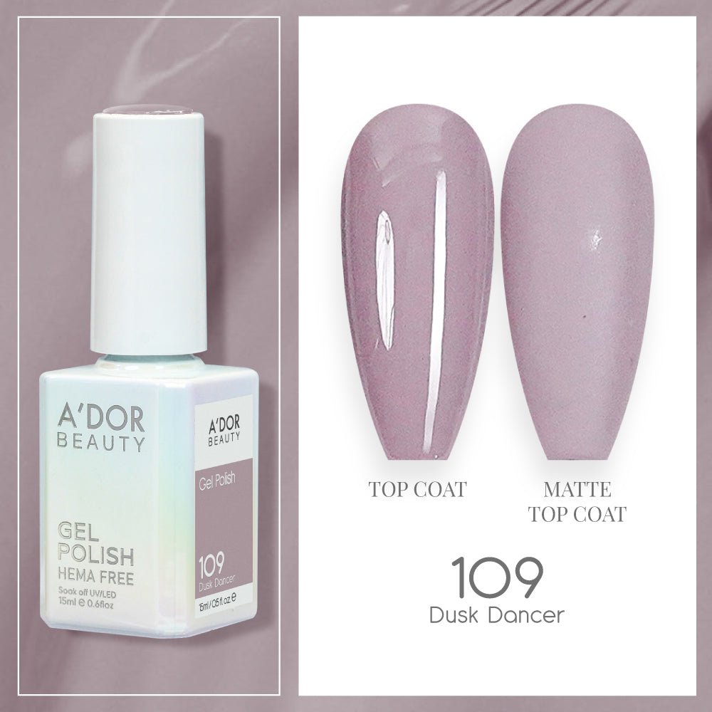 A'DOR HEMA - Free Gel Polish - 109 - Dusk Dancer - 0.6 oz - DTK Nail Supply