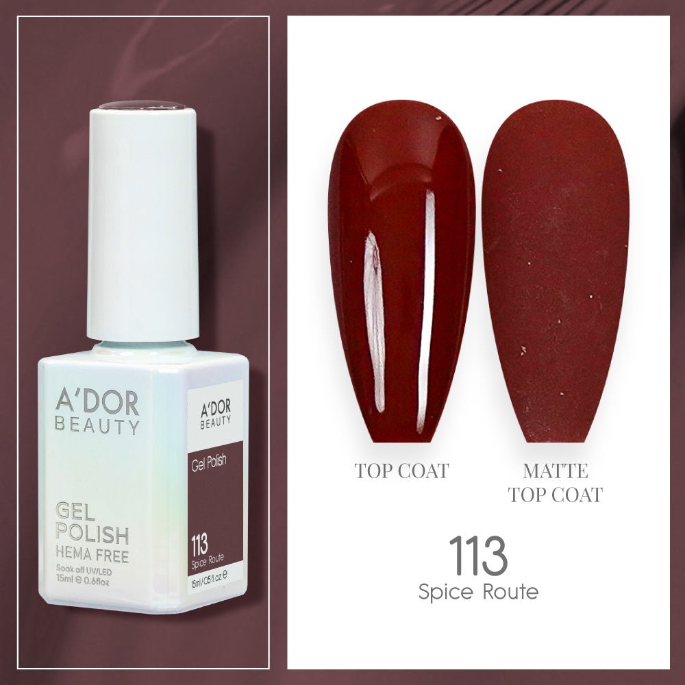 A'DOR HEMA - Free Gel Polish - 113 - Spice Route - 0.6 oz - DTK Nail Supply
