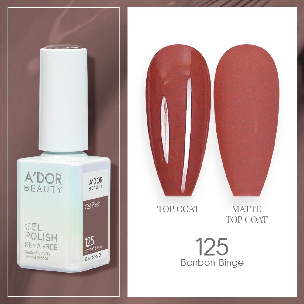 A'DOR HEMA - Free Gel Polish - 125 - Bonbon Binge - 0.6 oz - DTK Nail Supply