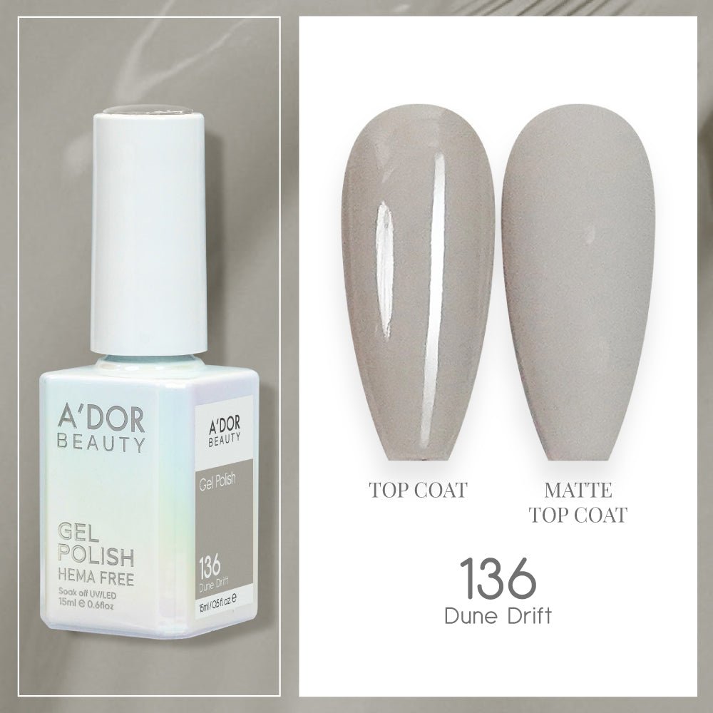 A'DOR HEMA - Free Gel Polish - 136 - Dune Drift - 0.6 oz - DTK Nail Supply