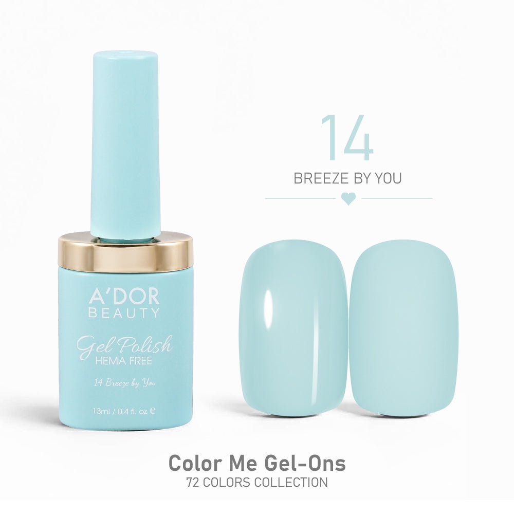 A'DOR HEMA - Free Gel Polish - 14 - Breeze by You - 0.4 oz - Color Me Gel - Ons Collection - DTK Nail Supply