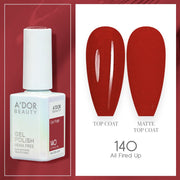 A'DOR HEMA-Free Gel Polish 140 All Fired Up — Vegan 0.6 oz - DTK Nail Supply