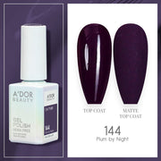 A'DOR HEMA - Free Gel Polish - 144 - Plum By Night - 0.6 oz - DTK Nail Supply