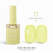 A'DOR HEMA - Free Gel Polish - 17 - Canary Believe It - 0.4 oz - Color Me Gel - Ons Collection - DTK Nail Supply