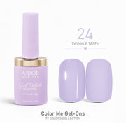 A'DOR HEMA - Free Gel Polish - 24 - Twinkle Taffy - 0.4 oz - Color Me Gel - Ons Collection - DTK Nail Supply