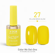 A'DOR HEMA - Free Gel Polish - 27 - Yellow Brick Glow - 0.4 oz - Color Me Gel - Ons Collection - DTK Nail Supply