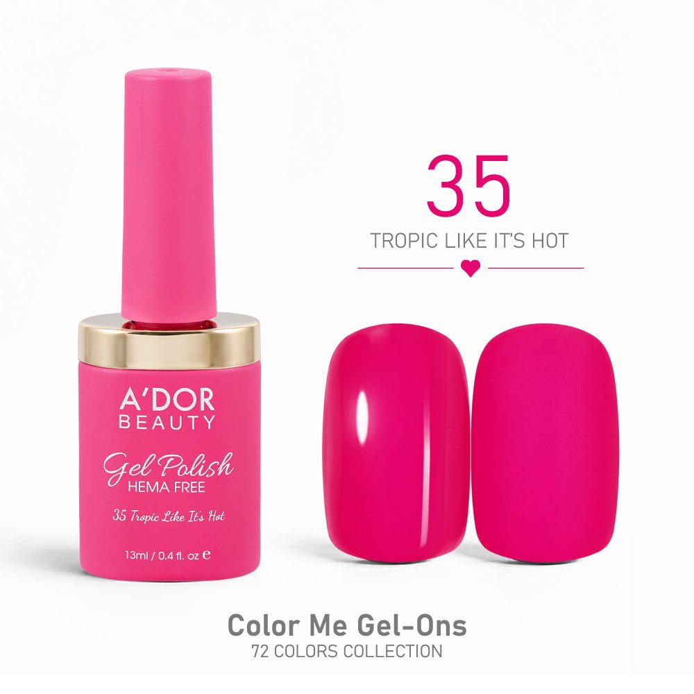 A'DOR HEMA - Free Gel Polish - 35 - Tropic Like It's Hot - 0.4 oz - Color Me Gel - Ons Collection - DTK Nail Supply