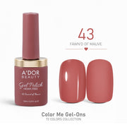 A'DOR HEMA - Free Gel Polish - 43 - Fawn'd of Mauve - 0.4 oz - Color Me Gel - Ons Collection - DTK Nail Supply