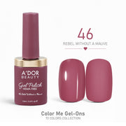 A'DOR HEMA - Free Gel Polish - 46 - Rebel Without a Mauve - 0.4 oz - Color Me Gel - Ons Collection - DTK Nail Supply