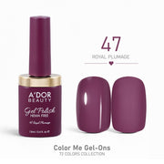 A'DOR HEMA - Free Gel Polish - 47 - Royal Plumage - 0.4 oz - Color Me Gel - Ons Collection - DTK Nail Supply