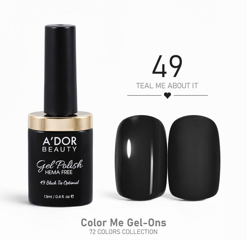 A'DOR HEMA - Free Gel Polish - 49 - Teal Me About It - 0.4 oz - Color Me Gel - Ons Collection - DTK Nail Supply