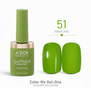 A'DOR HEMA - Free Gel Polish - 51 - Verde Vice - 0.4 oz - Color Me Gel - Ons Collection - DTK Nail Supply